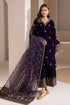 3 Piece Embroidered Velvet Shirt and Velvet Trouser AJ 1005