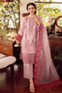 3 Piece Embroidered Lawn Shirt with Embroidered Organza Dupatta RA 46